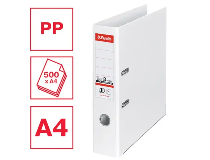 Esselte Archivador de palanca N 1 DIN A4 lomo 75 mm blanco Esselte Archivador de palanca N 1 DIN A4 lomo 75 mm blanco