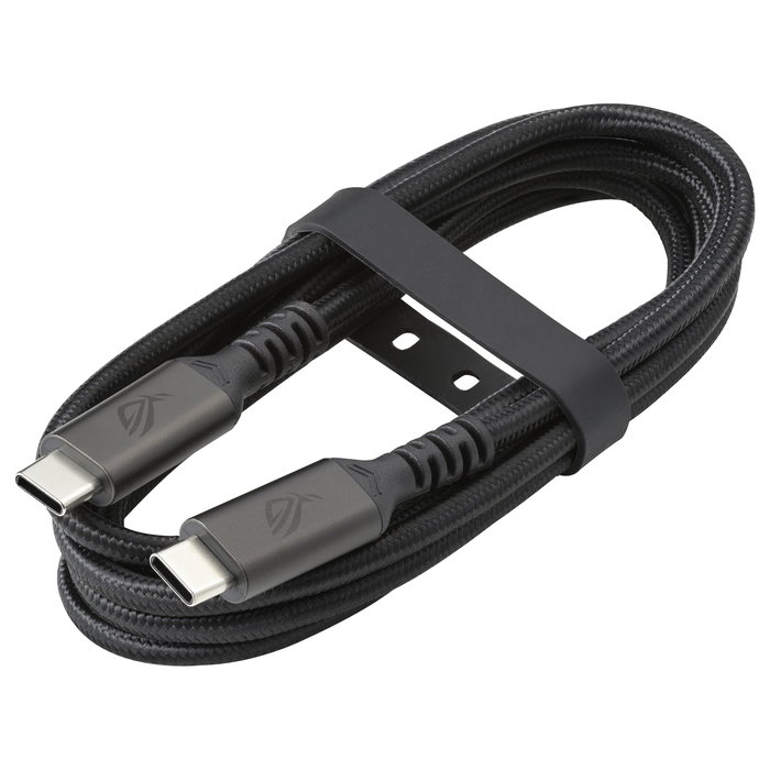 ASUS LCR50 Cable USB-C a USB-C de 1,5m, 240W, Negro ASUS LCR50 Cable USB-C a USB-C de 1,5m, 240W, Negro