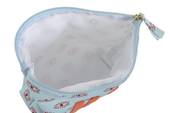 DKD Home Decor Neceser Canvas Tropical Boho Surtido 24x6x16 cm