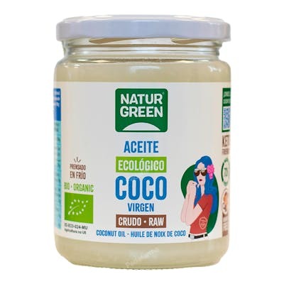 NATURGREEN Aceite Virgen De Coco 1ª Presión Frío Bio 400Gr NATURGREEN Aceite Virgen De Coco 1ª Presión Frío Bio 400Gr