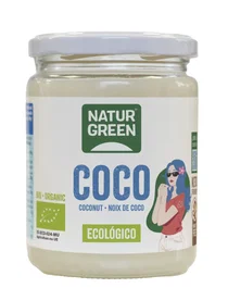 NATURGREEN Aceite Virgen de Coco BIO Primera Presión en Frío 400gr
