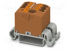 PHOENIX CONTACT PTFIX 6/6X2,5-NS35A BN Conector de carril marrón