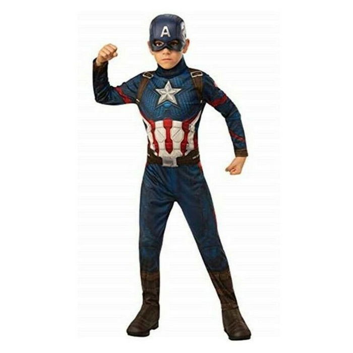 Disfraz para Niños Captain America Avengers Rubies 700647_L Azul Blanco Rojo Plateado Plata L Disfraz para Niños Captain America Avengers Rubies 700647_L Azul Blanco Rojo Plateado Plata L