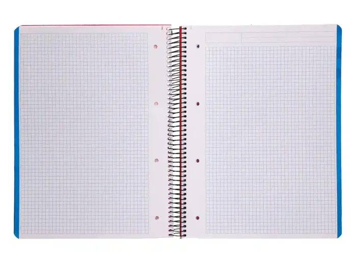 Liderpapel Cuaderno Espiral A4 140h Horizontal Tapa Plástico Microperforado Cuadrícula 5mm 5 Bandas 4 Taladros Gramaje 80 g Liderpapel Cuaderno Espiral A4 140h Horizontal Tapa Plástico Microperforado Cuadrícula 5mm 5 Bandas 4 Taladros Gramaje 80 g