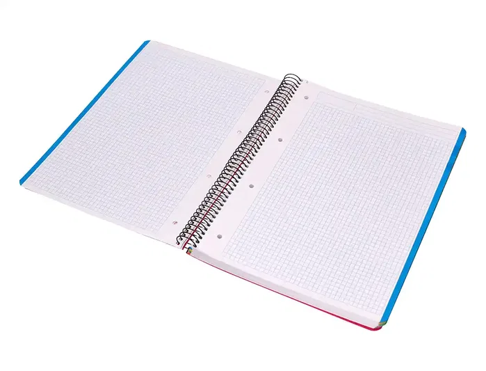 Liderpapel Cuaderno Espiral A4 140h Horizontal Tapa Plástico Microperforado Cuadrícula 5mm 5 Bandas 4 Taladros Gramaje 80 g Liderpapel Cuaderno Espiral A4 140h Horizontal Tapa Plástico Microperforado Cuadrícula 5mm 5 Bandas 4 Taladros Gramaje 80 g