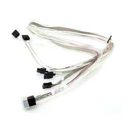 Super Micro CBL-SAST-0556 Cable SAS de mini SAS a 4 x SATA