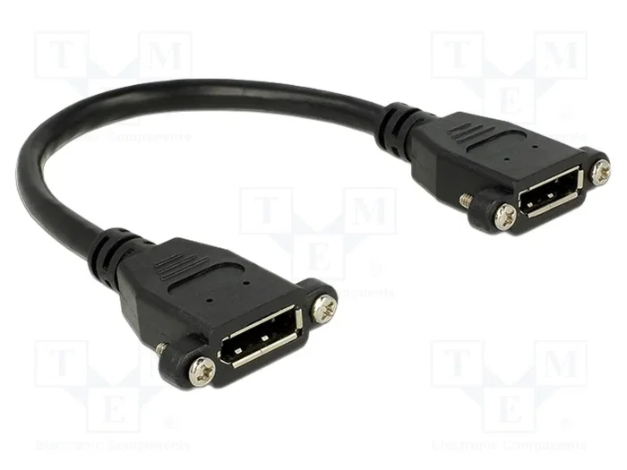 DeLOCK Cable DisplayPort Hembra a Hembra 0,5 m Negro DeLOCK Cable DisplayPort Hembra a Hembra 0,5 m Negro