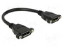 DeLOCK Cable DisplayPort Hembra a Hembra 0,5 m Negro