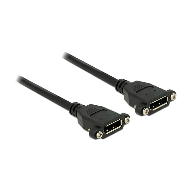 DeLOCK Cable DisplayPort Hembra a Hembra 0,5 m Negro DeLOCK Cable DisplayPort Hembra a Hembra 0,5 m Negro