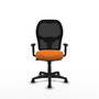 PIQUERAS Y CRESPO Silla de oficina Alocén Naranja y Negro