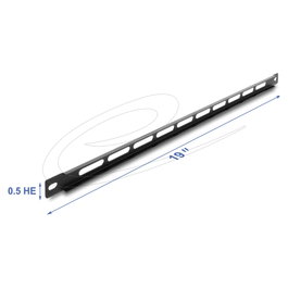 DeLOCK Kit de montaje 67459 de 19 pulgadas, Negro