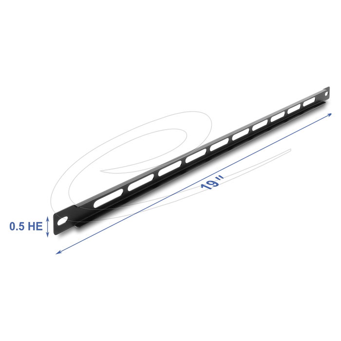 DeLOCK 67459 Panel de gestión de cables 19 pulg. 0,5U Negro DeLOCK 67459 Panel de gestión de cables 19 pulg. 0,5U Negro