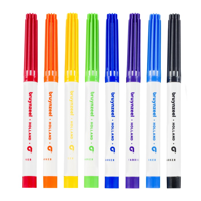 Bruynzeel Set de 8 Rotuladores para Tela con Estuche Bruynzeel Set de 8 Rotuladores para Tela con Estuche