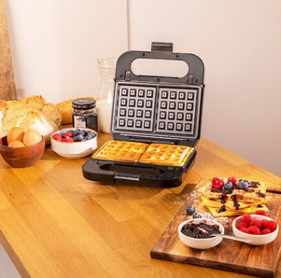 Cecotec Rock'n Toast 4in1 Sandwichera 1000 W Negro, Acero satinado Cecotec Rock'n Toast 4in1 Sandwichera 1000 W Negro, Acero satinado