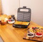 Cecotec Rock'n Toast 4in1 Sandwichera 1000 W Negro, Acero satinado