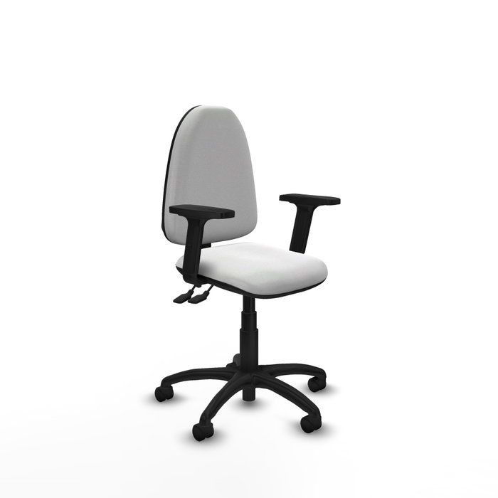 PIQUERAS Y CRESPO Silla de oficina Aýna Blanca con Brazos 2D PIQUERAS Y CRESPO Silla de oficina Aýna Blanca con Brazos 2D