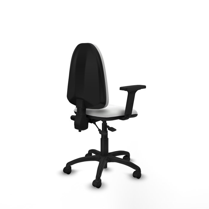 PIQUERAS Y CRESPO Silla de oficina Aýna Blanca con Brazos 2D PIQUERAS Y CRESPO Silla de oficina Aýna Blanca con Brazos 2D