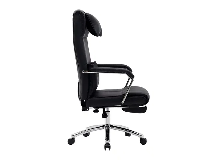 Q-Connect Silla de Dirección Ravenna en Simil Piel Negro