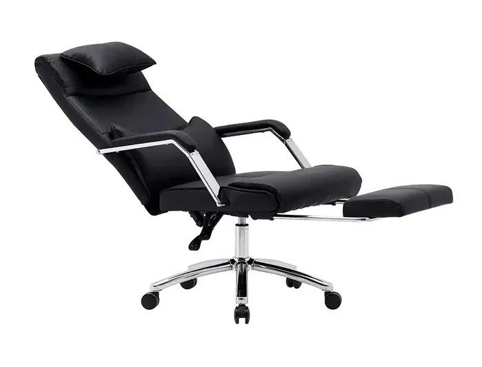 Q-Connect Silla de Dirección Ravenna en Simil Piel Negro