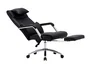Q-Connect Silla de Dirección Ravenna en Simil Piel Negro