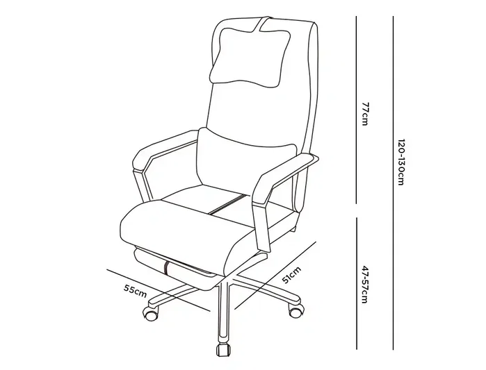 Q-Connect Silla de Dirección Ravenna en Simil Piel Negro