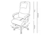 Q-Connect Silla de Dirección Ravenna en Simil Piel Negro