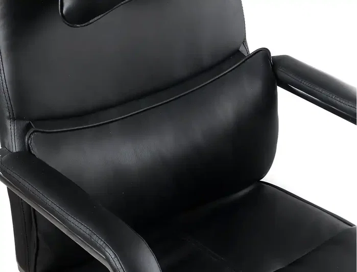 Q-Connect Silla de Dirección Ravenna en Simil Piel Negro