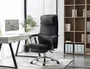 Q-Connect Silla de Dirección Ravenna en Simil Piel Negro