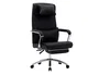 Q-Connect Silla de Dirección Ravenna en Simil Piel Negro
