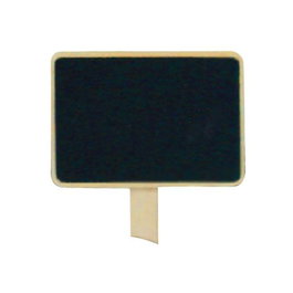 Pizarra de Madera para Señalizar Cultivos, Indicador de Plantas, 7 cm x 12 cm, Color Negro