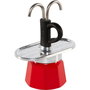 Bialetti Set Mini Express TRICOLORE DAMIER con tazas y bandeja de aluminio