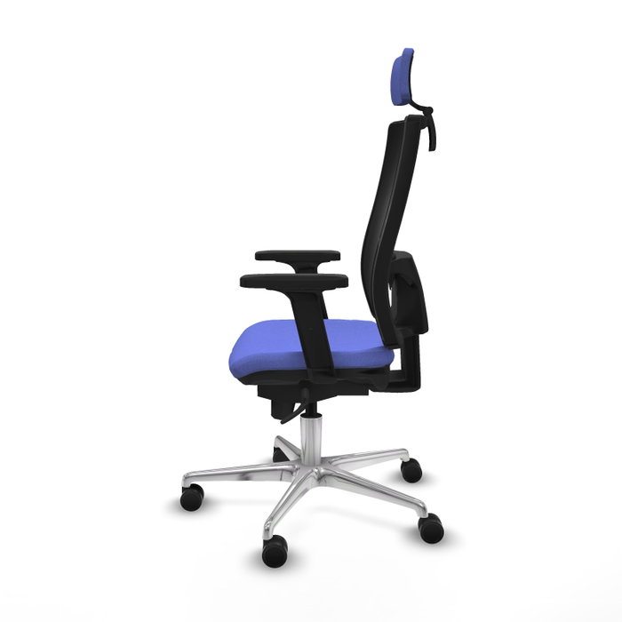 PIQUERAS Y CRESPO Silla de oficina Horna con mecanismo Sincro, Azul claro y Negro PIQUERAS Y CRESPO Silla de oficina Horna con mecanismo Sincro, Azul claro y Negro