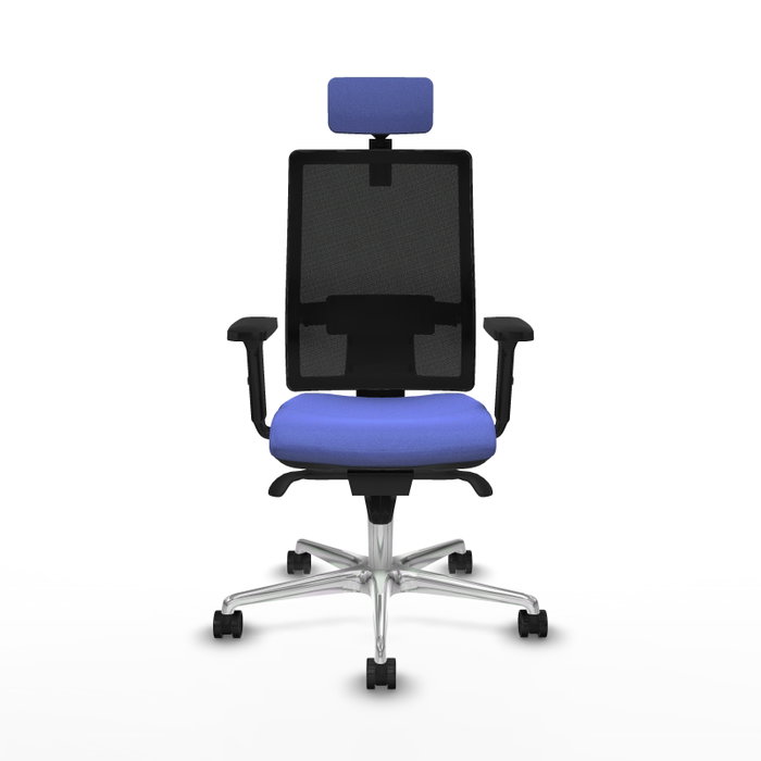 PIQUERAS Y CRESPO Silla de oficina Horna con mecanismo Sincro, Azul claro y Negro PIQUERAS Y CRESPO Silla de oficina Horna con mecanismo Sincro, Azul claro y Negro