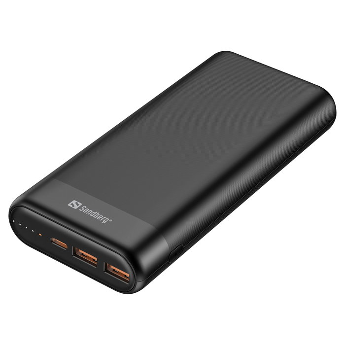Sandberg Powerbank 20000mAh 65W PD/QC3.0 Negra