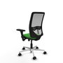 PIQUERAS Y CRESPO Silla de oficina Zulema con mecanismo Sincro, Verde y Gris