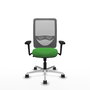PIQUERAS Y CRESPO Silla de oficina Zulema con mecanismo Sincro, Verde y Gris