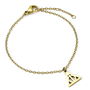 THE CARAT SHOP Pulsera Reliquias de la Muerte Harry Potter Acero Inoxidable Ajustable 16-18 cm