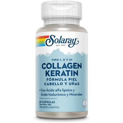 Solaray Collagen Keratin 60 Cápsulas Solaray Collagen Keratin 60 Cápsulas