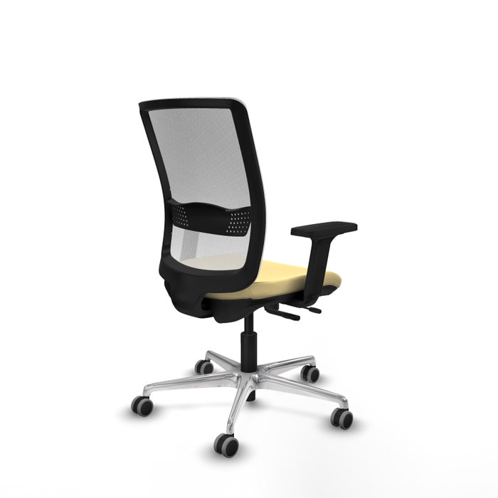 PIQUERAS Y CRESPO Silla de oficina Haches con mecanismo Sincro/Traslack, Crema y Blanco PIQUERAS Y CRESPO Silla de oficina Haches con mecanismo Sincro/Traslack, Crema y Blanco
