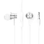 Xiaomi Mi In-Ear Headphones Basic - Auriculares intrauditivos, conector jack 3.5 mm, color plata, cable plano anti-enredos y resistente con Kevlar