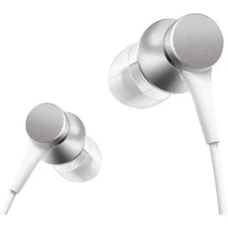 Xiaomi Mi In-Ear Headphones Basic - Auriculares intrauditivos, conector jack 3.5 mm, color plata, cable plano anti-enredos y resistente con Kevlar Xiaomi Mi In-Ear Headphones Basic - Auriculares intrauditivos, conector jack 3.5 mm, color plata, cable plano anti-enredos y resistente con Kevlar