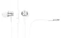 Xiaomi Mi In-Ear Headphones Basic - Auriculares intrauditivos alámbricos con micrófono para llamadas y música, jack 3.5 mm, color plateado y blanco
