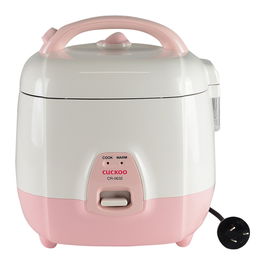 Cuckoo CR-0632 Olla Arrocera Eléctrica 1.08L Rosa Blanco con Calentamiento y Base Antiadherente