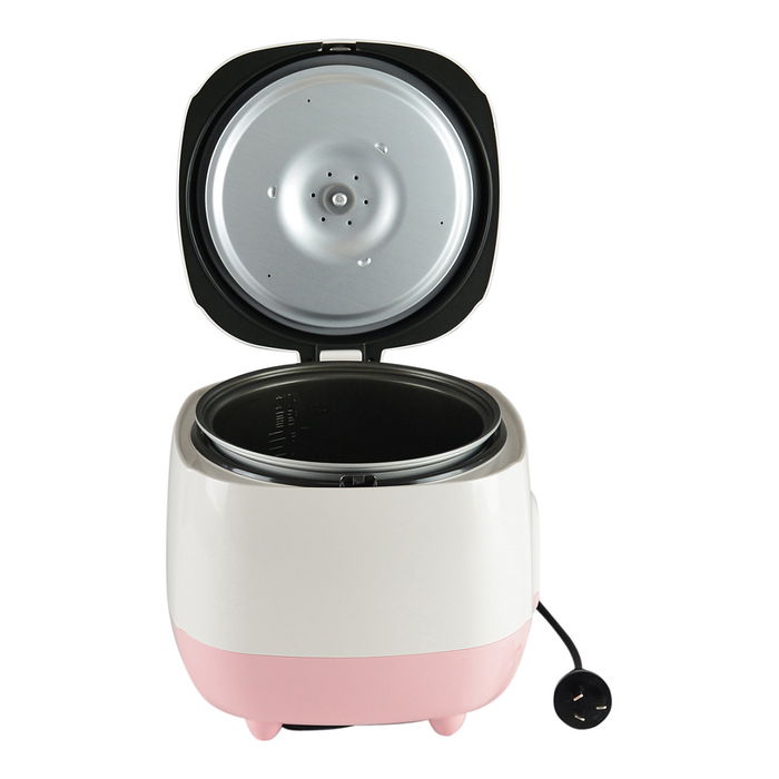 Cuckoo CR-0632 Olla Arrocera Eléctrica 1.08L Rosa Blanco con Calentamiento y Base Antiadherente