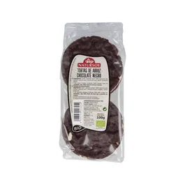 NATURSOY Tortas de Arroz con Chocolate Negro 100Gr Ecológicas Veganas