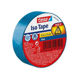 Tesa Cinta aislante 15 mm x 10 m azul