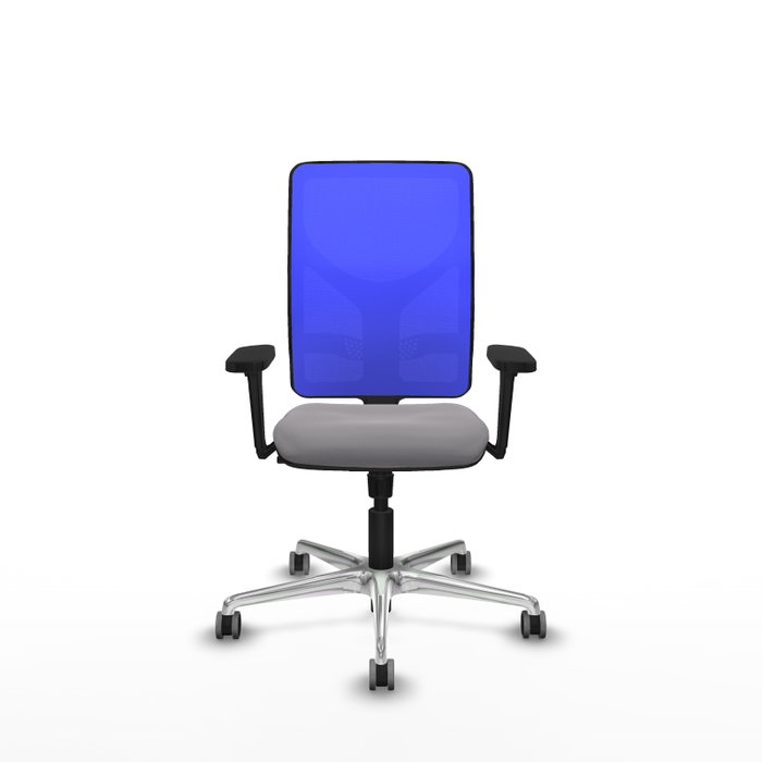 PIQUERAS Y CRESPO Silla de oficina Motilla con mecanismo Sincro, Gris y Azul PIQUERAS Y CRESPO Silla de oficina Motilla con mecanismo Sincro, Gris y Azul