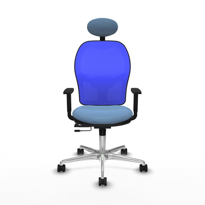 PIQUERAS Y CRESPO Silla de oficina Jorquera Azul con mecanismo Sincro/Traslack
