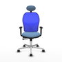 PIQUERAS Y CRESPO Silla de oficina Jorquera Azul con mecanismo Sincro/Traslack