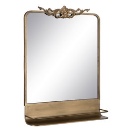 Ixia Espejo Oro Envejecido Metal-Cristal 62 X 16 X 65 cm